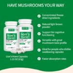 HiPlus® Organic Lion’s Mane Mushroom Supplement Capsules - Image 2