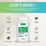 HiPlus® Organic Lion’s Mane Mushroom Supplement Capsules - Image 3