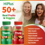 HiPlus® Fruits and Veggies Supplement - 90 Fruit & 90 Veggie Capsules - Image 3