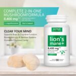 HiPlus® Organic Lion’s Mane Mushroom Supplement Capsules - Image 5