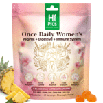 HiPlus® Once Daily Women's Probiotics Gummies | 50 Billion CFU, 16 Strains | Supports Vaginal Health, pH Balance, Digestive, & Immune System | Non-GMO, Gluten-Free | 90 Count (45 Servings)